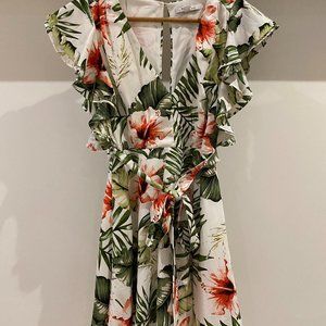 Spring Floral Dress Small